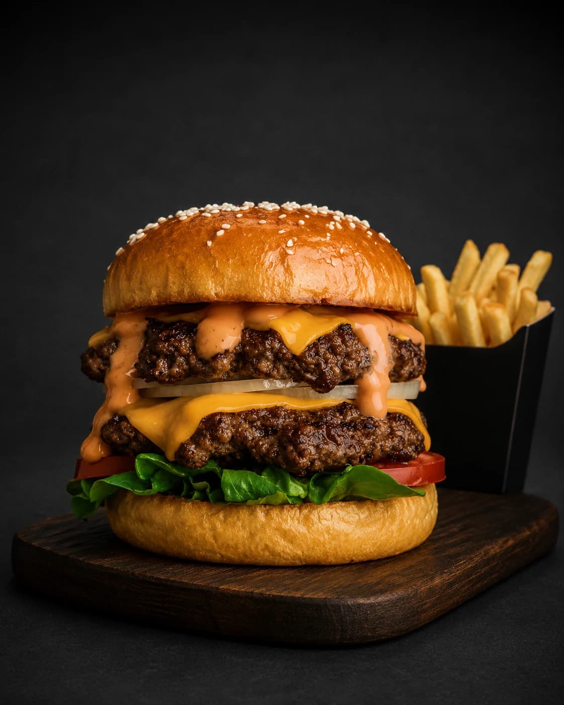 Double BBQ Beef Burger