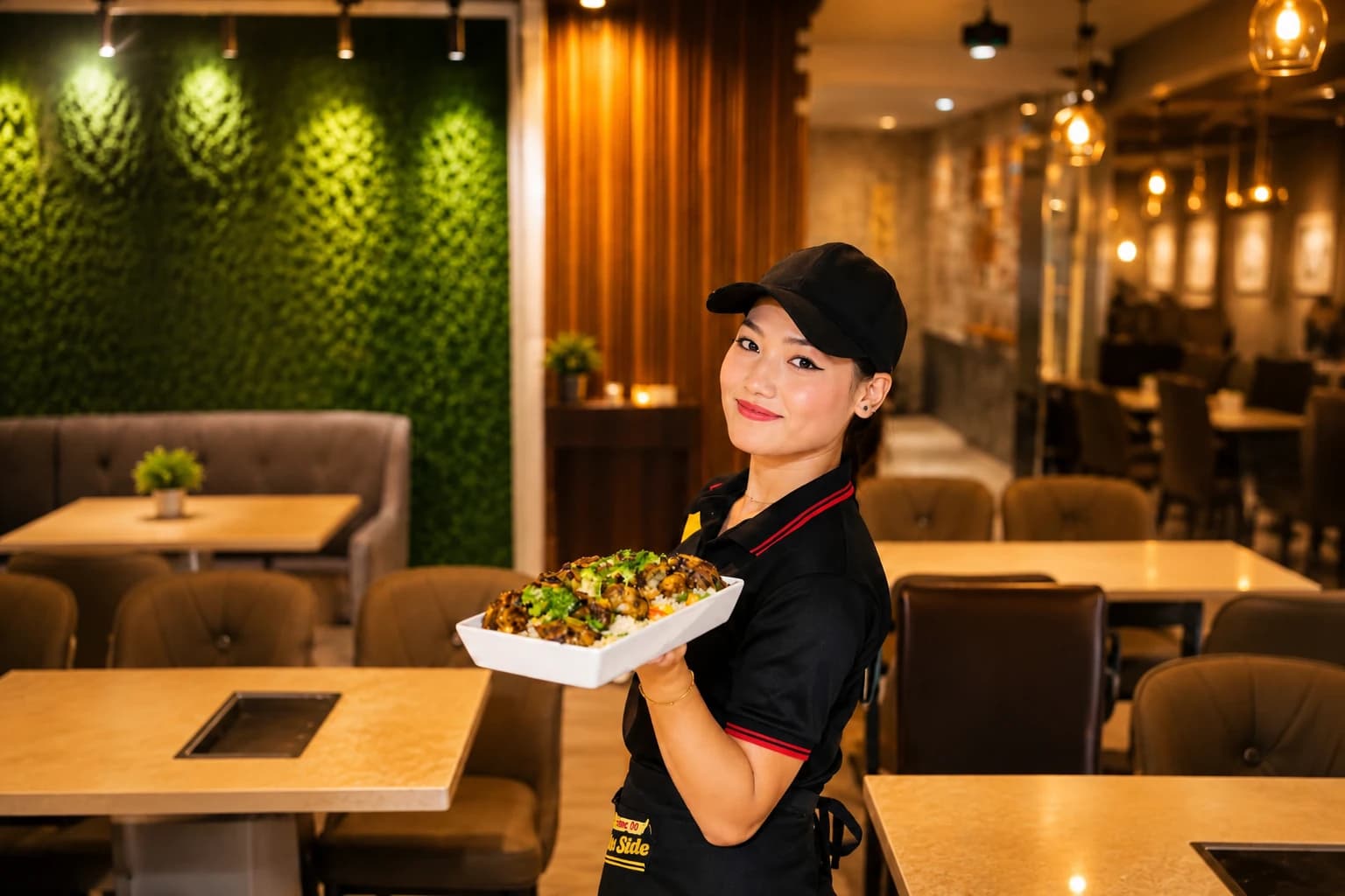Our signature spicy charcoal chicken served with garlic paste and fries