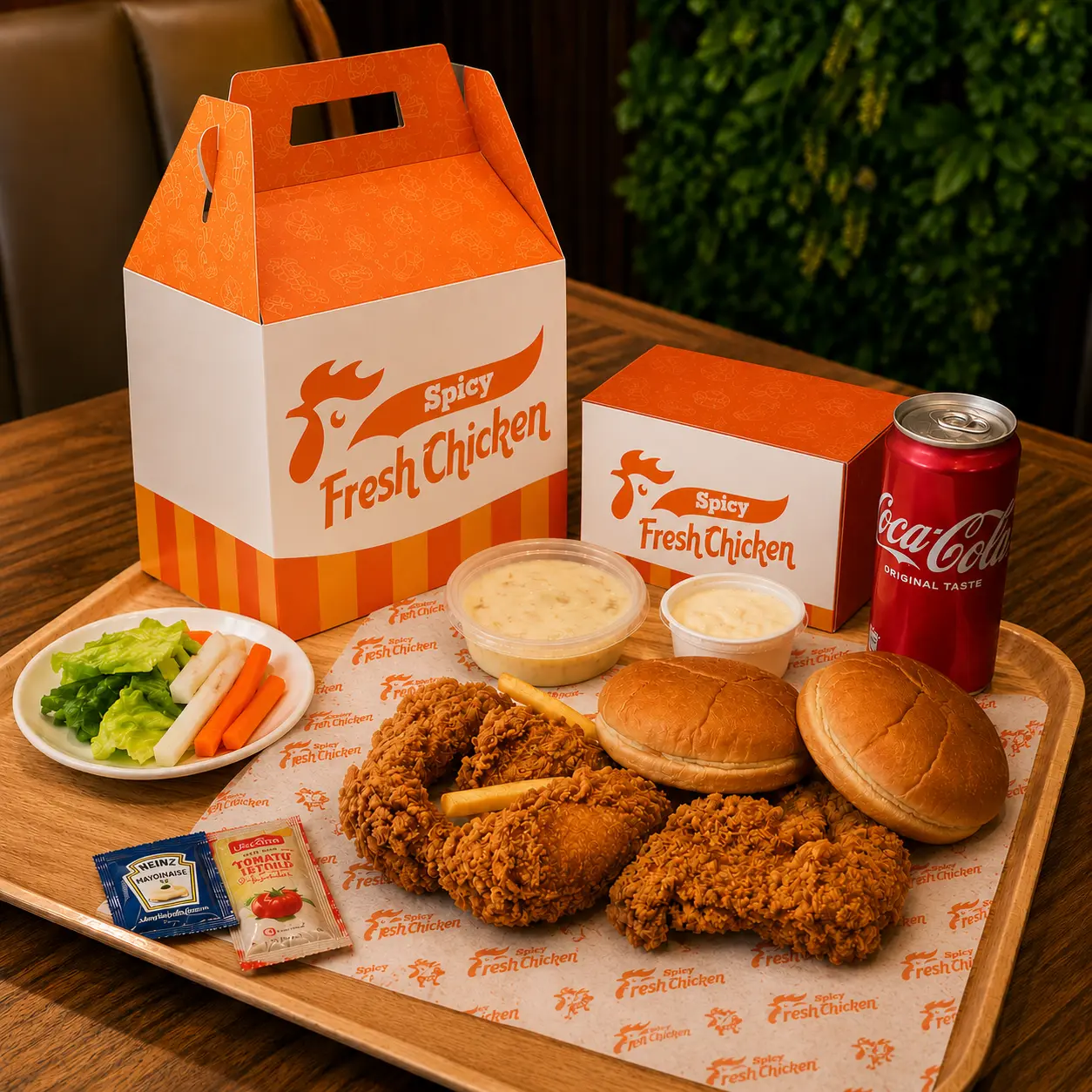 Perfectly seasoned golden fried chicken