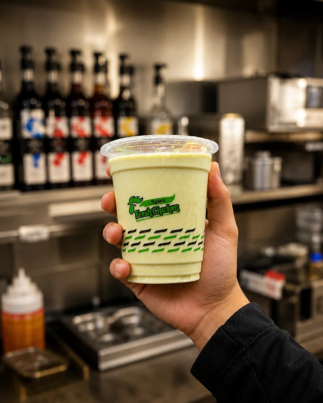 Selection of modern and refreshing drinks