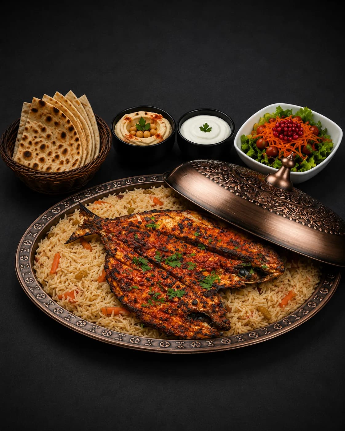 Fish Grill With Rice