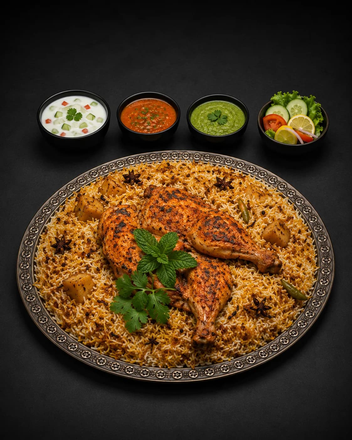 Charcoal Chicken Biriyani / Mandi