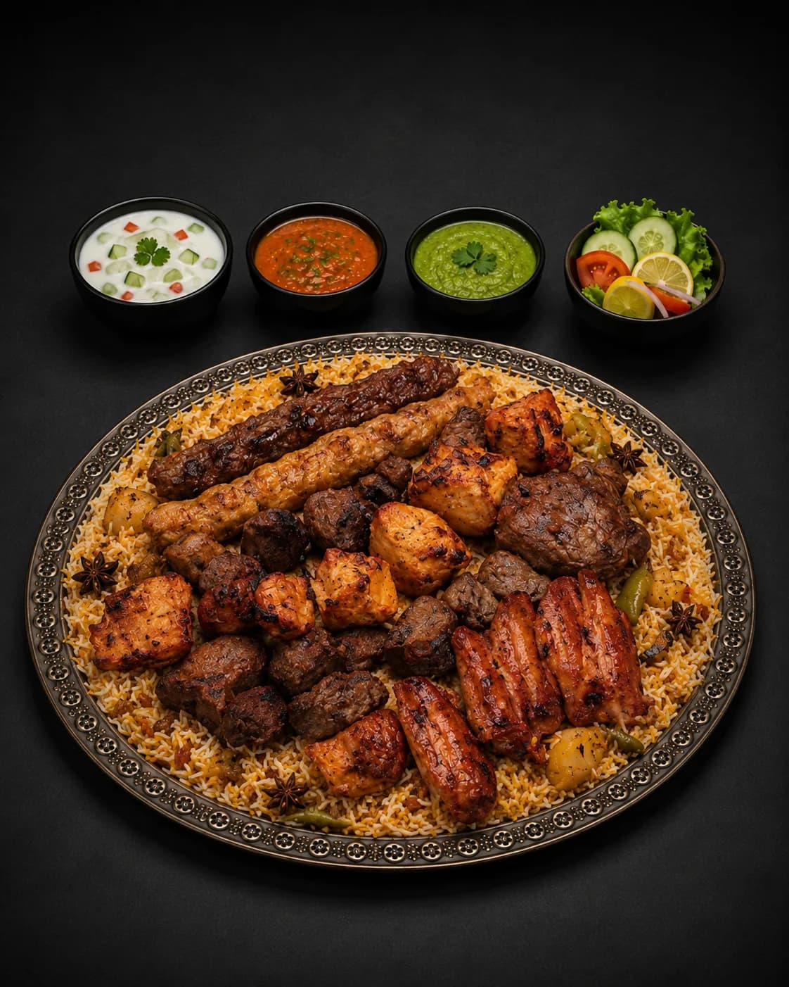 Mixed Grill W. Rice